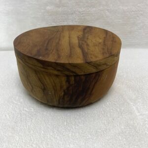 Chefs Wooden Round Salt‎ & Pepper Cellar